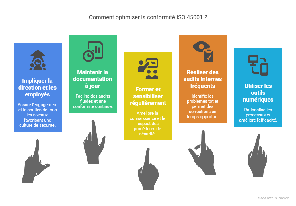 Bonnes pratiques pour optimiser ISO 45001-2