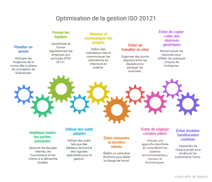 Bonnes pratiques pour optimiser la gestion ISO 20121