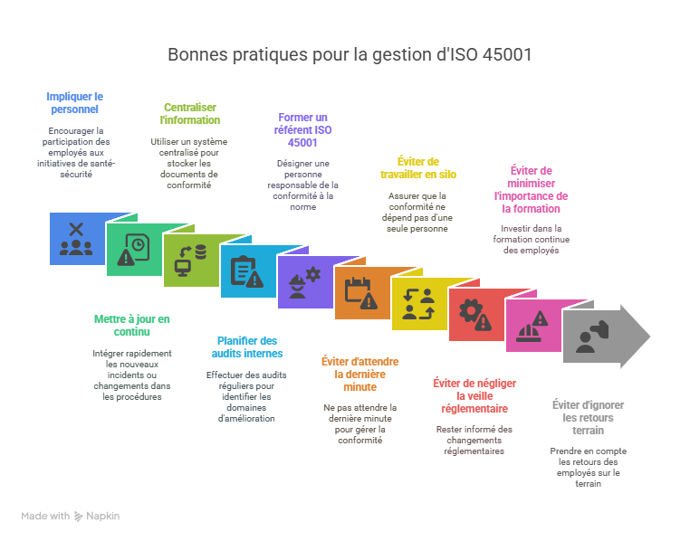 Bonnes pratiques pour optimiser la gestion d’ISO 45001