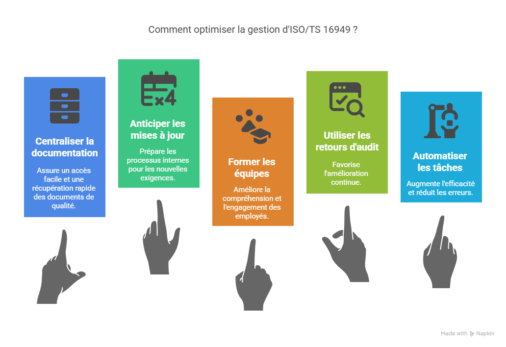 Bonnes pratiques pour optimiser la gestion d’ISOTS 16949