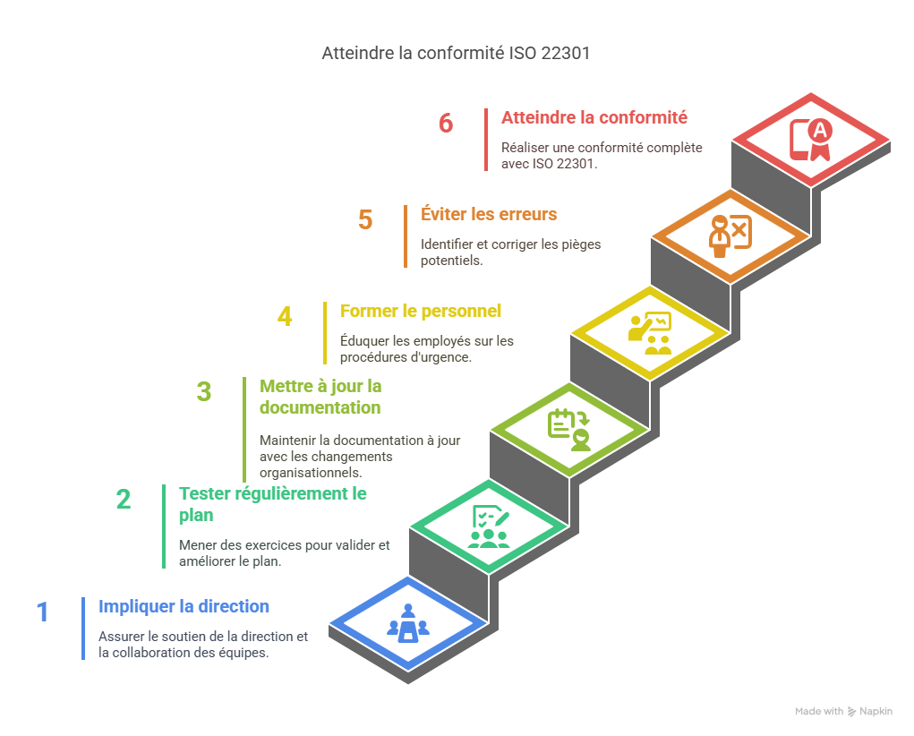 Bonnes pratiques pour optimiser la gestion de la conformité ISO 22301