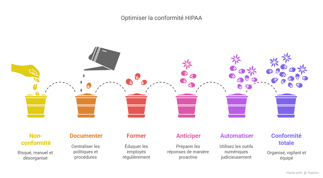 Bonnes pratiques pour optimiser votre conformité HIPAA